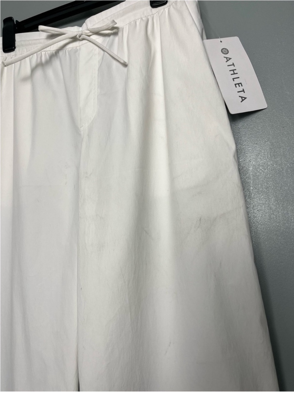 Athleta Drift Poplin White Pants NWT, M - Picture 8 of 8